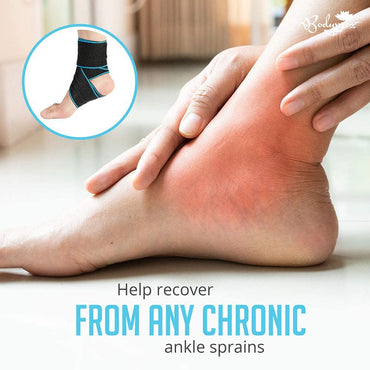 Ankle Support Brace 2 Pack, Adjustable Compression Ankle Braces for Sports Protection, One Size Fits Most for Men & Women