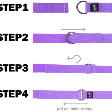 Yoga Strap Adjustable D-Ring Buckle