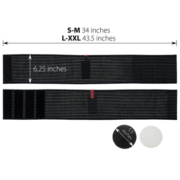 ORTONYX Umbilical Hernia Belt for Women and Men - Abdominal Support Binder with Compression Pad - Navel Ventral Epigastric Incisional and Belly Button Hernias Surgery Prevention Aid (Small - Medium)