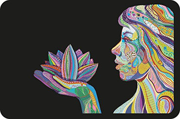 Colorful Woman Yoga Block