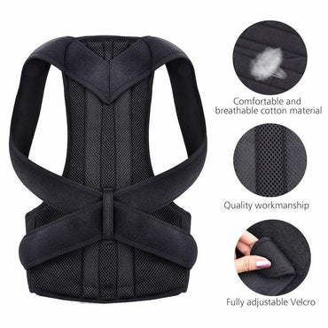 Women & Men, Adjustable Shoulder Back Brace 