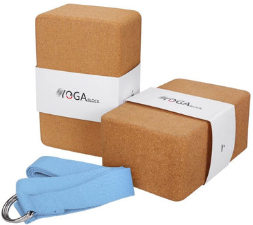  2 Pack Plus Strap Yoga Block 