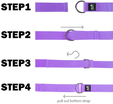 Yoga Strap Adjustable D-Ring Buckle 