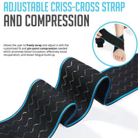 Ankle Support Brace 2 Pack, Adjustable Compression Ankle Braces for Sports Protection, One Size Fits Most for Men & Women