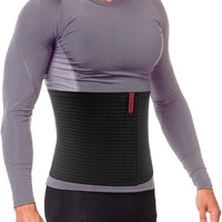 ORTONYX 10.25" Abdominal Binder for Men and Women/Postpartum Post-Operative Post-Surgery Wrap/Abdomen Navel Umbilical Hernia Support Belt / 524010 Black L/XXL