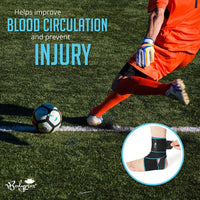 Ankle Support Brace 2 Pack, Adjustable Compression Ankle Braces for Sports Protection, One Size Fits Most for Men & Women