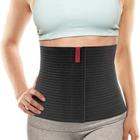 ORTONYX 10.25" Abdominal Binder for Men and Women/Postpartum Post-Operative Post-Surgery Wrap/Abdomen Navel Umbilical Hernia Support Belt / 524010 Black L/XXL