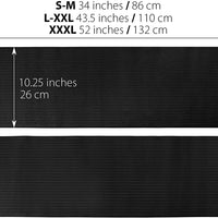 ORTONYX 10.25" Abdominal Binder for Men and Women/Postpartum Post-Operative Post-Surgery Wrap/Abdomen Navel Umbilical Hernia Support Belt / 524010 Black L/XXL