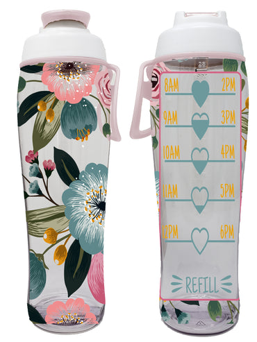 Reusable Water Bottle with Time Marker