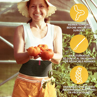 ORTONYX Umbilical Hernia Belt for Women and Men - Abdominal Support Binder with Compression Pad - Navel Ventral Epigastric Incisional and Belly Button Hernias Surgery Prevention Aid (Small - Medium)