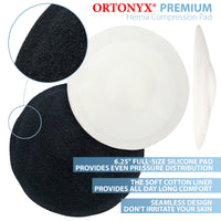 ORTONYX Umbilical Hernia Belt for Women and Men - Abdominal Support Binder with Compression Pad - Navel Ventral Epigastric Incisional and Belly Button Hernias Surgery Prevention Aid (Small - Medium)